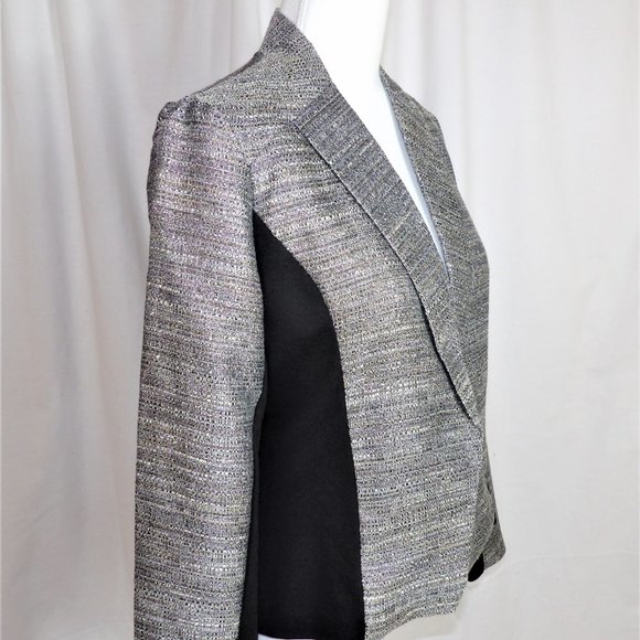 Maurices Silvery Stitched Blazer Jacket - Picture 4 of 7